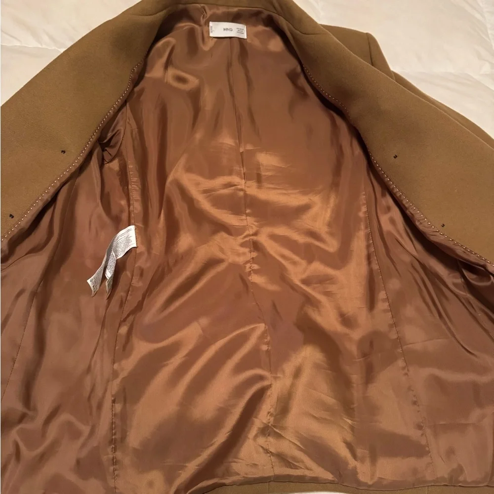 Mango wool blend Tan Blazer - Picture 7 of 9